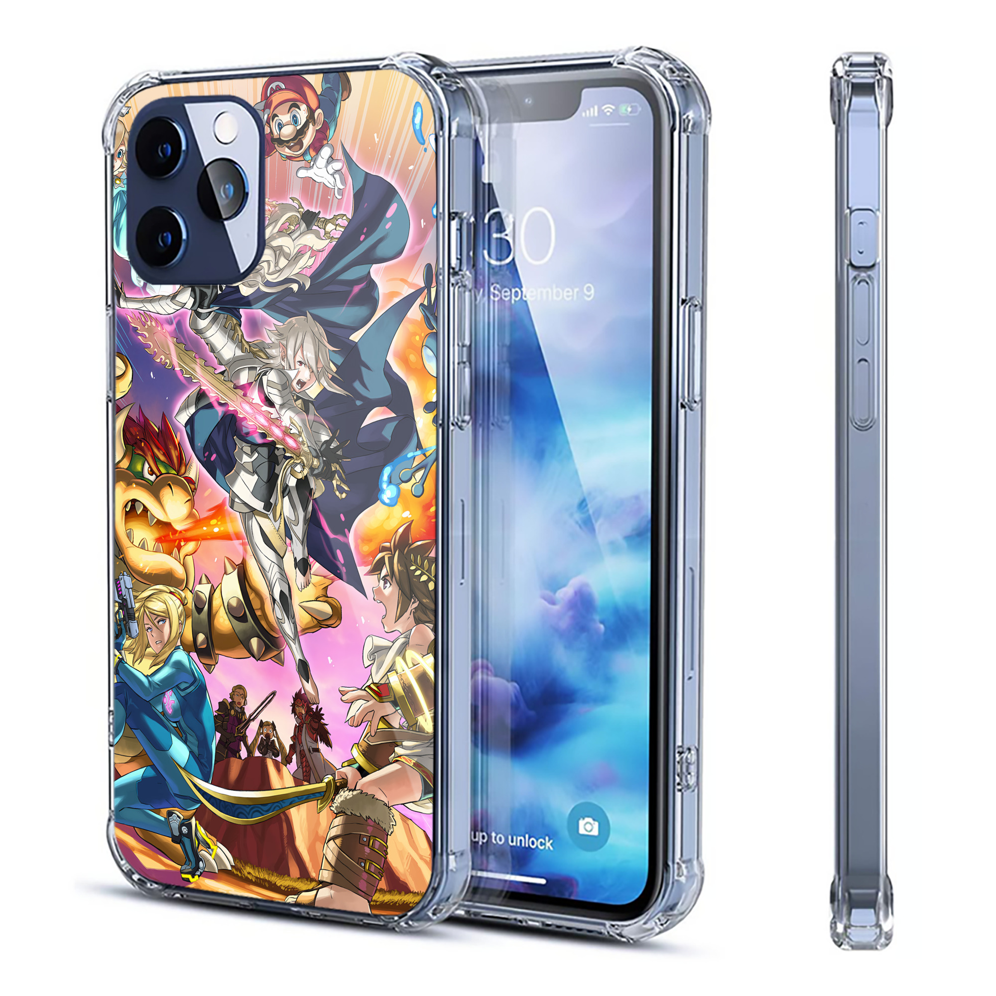 （画像用） ポケットモンスター Pokémon 【iPhone 12シリーズ対応】透明スマホケース（クリアソフトケース）